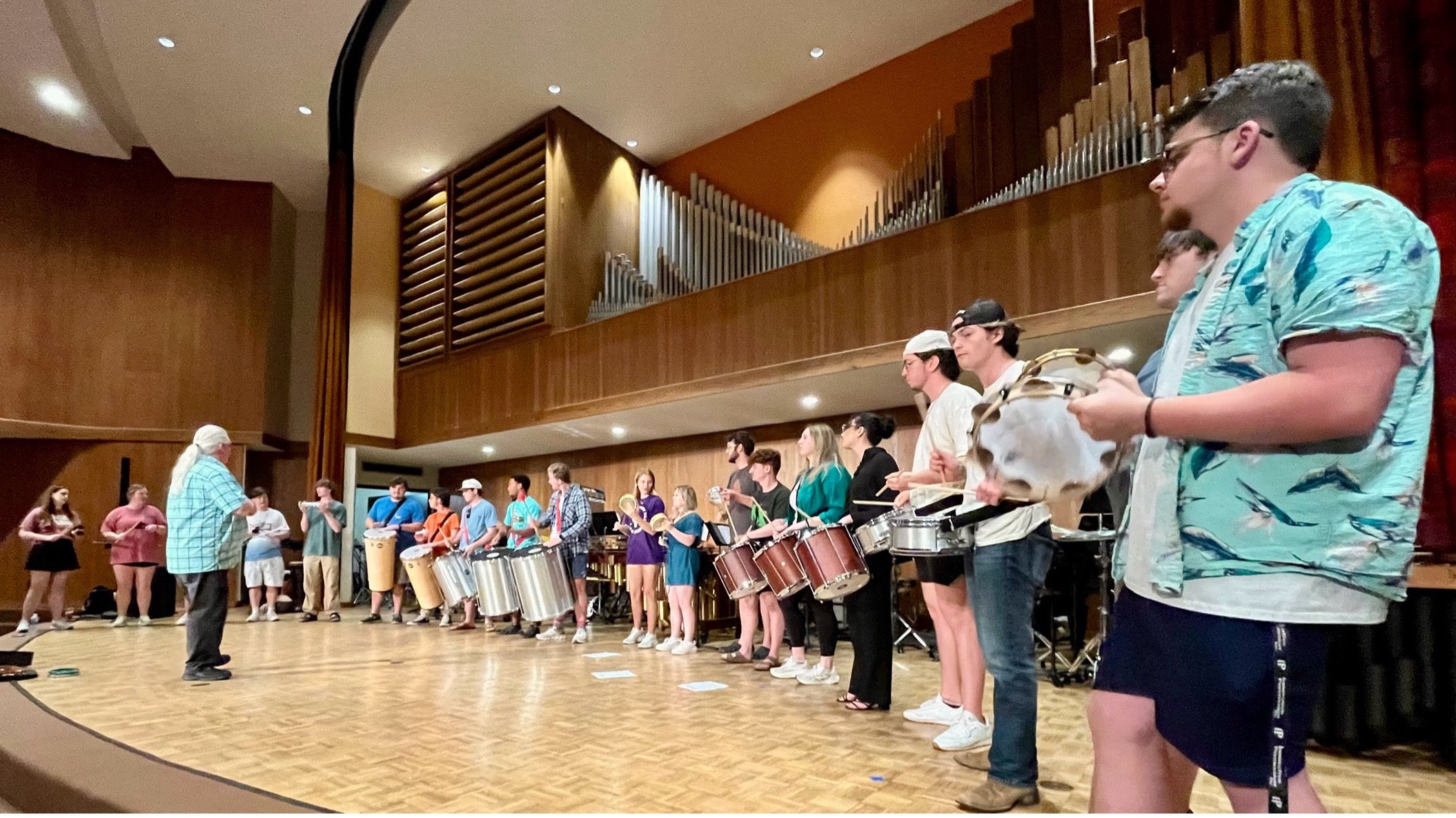 Percussion Ensemble performs