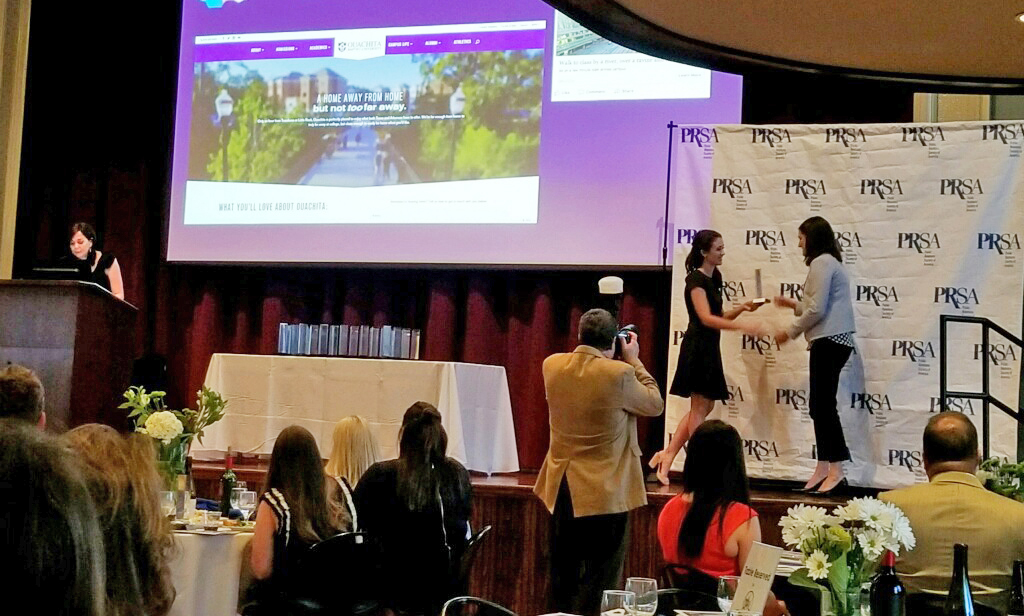 Ouachita Department of Communications & Marketing honored at ARCom Awards.